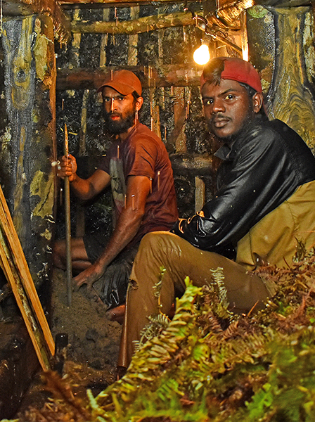 Gem miners underground